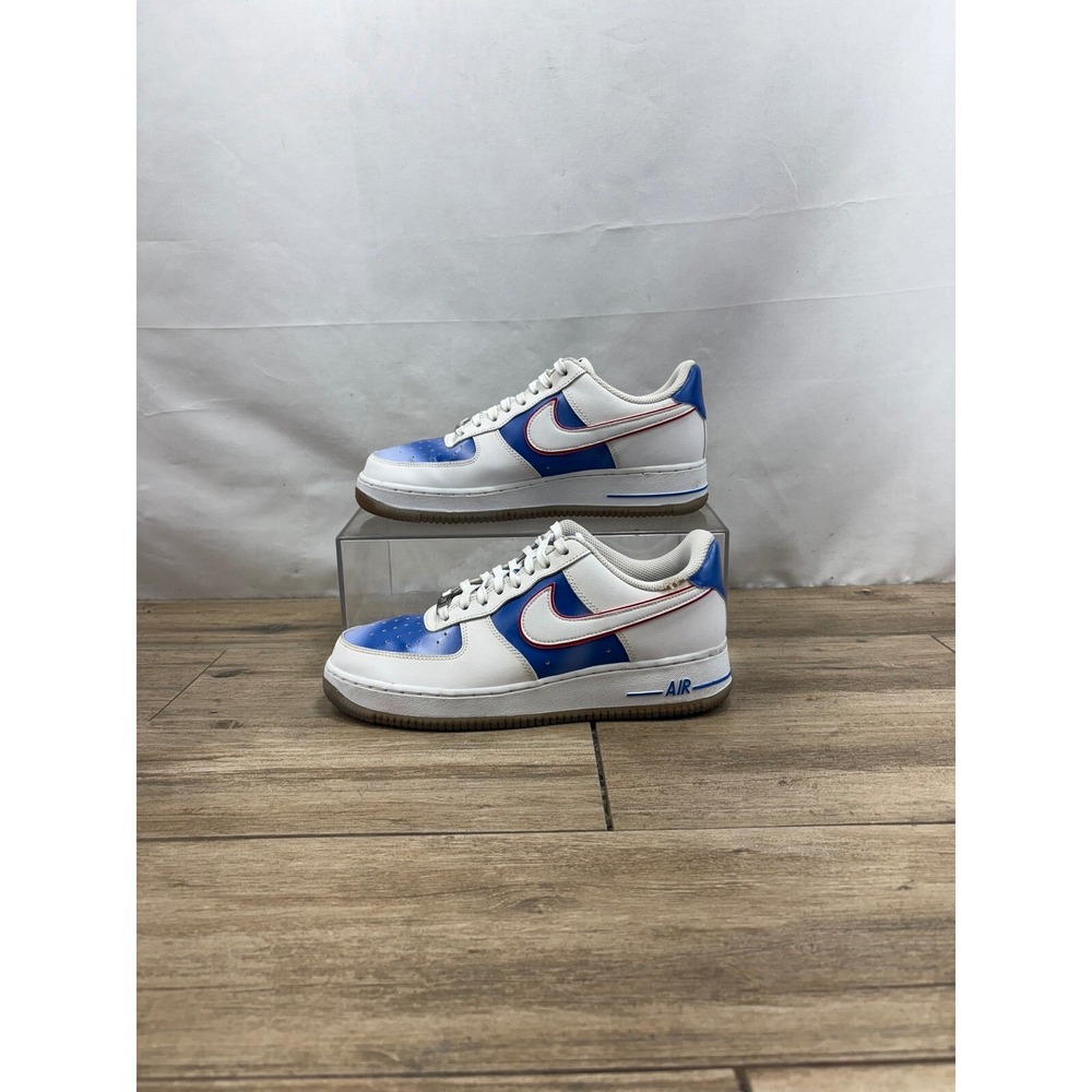 Nike Air Force 1 Low New Jersey Nets Hardwood Classics Size 8 2020 DC1404-100 - Picture 3 of 11